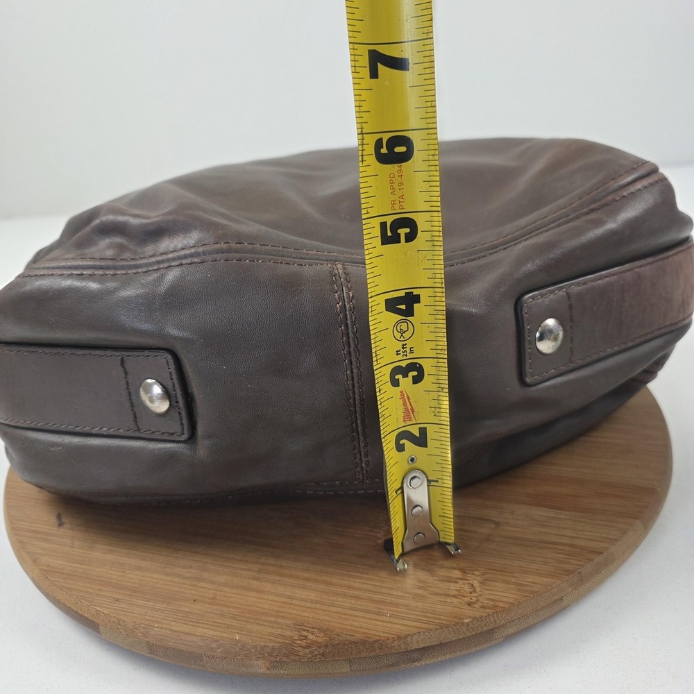 Coach Leather Shoulder Bag Womens Brown Hobo Zip Top Silver Hardware Style 14706 - Picture 8 of 16